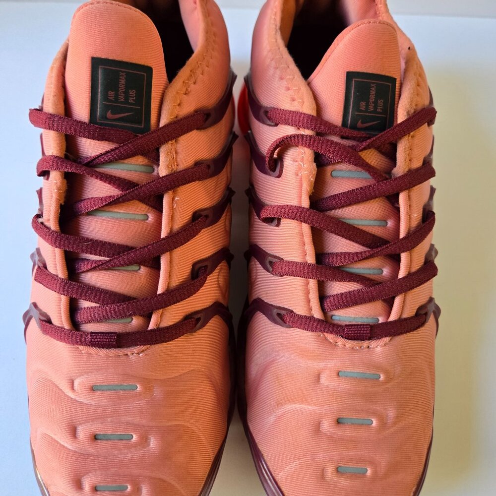 Nike Air VaporMax Plus Peach Maroon Gradient Women's 8 - Picture 6 of 8